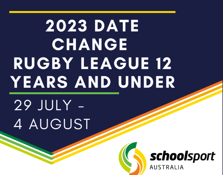 Rugby League 12 Years and Under Championship change of dates 2023